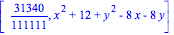 [31340/111111, x^2+12+y^2-8*x-8*y]